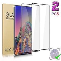 2 pcts Scherm Beschermer Voor Samsung Galaxy S24 Ultra Plus S23 S22 S21 Plus ultra S9 Plus S10 Gehard Glas 9H-hardheid Anti-vingerafdrukken High-Definition (HD) Explosieveilige Krasbestendig Lightinthebox - thumbnail