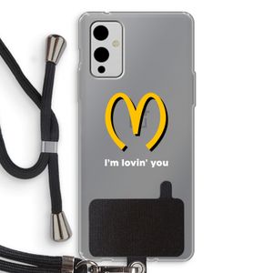I'm lovin' you: OnePlus 9 Transparant Hoesje met koord