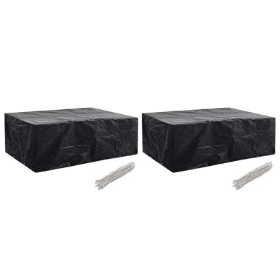 Tuinmeubelhoezen 2 st 8 ogen 242x162x100 cm