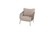 Taste Puglia 2 x lounge stoel en 1 x organische 3-zits lounge bank latte - 4so