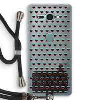 Hartjes: Sony Xperia XZ2 Compact Transparant Hoesje met koord