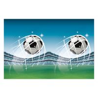 Globos Tafelkleed voetbal fans, 120x180cm