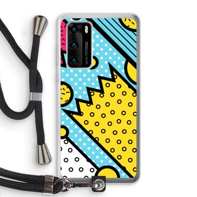 Pop Art #1: Huawei P40 Transparant Hoesje met koord