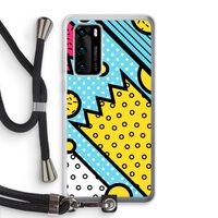 Pop Art #1: Huawei P40 Transparant Hoesje met koord