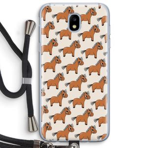 Pony: Samsung Galaxy J5 (2017) Transparant Hoesje met koord