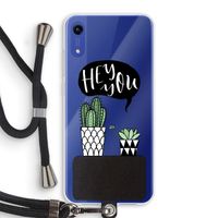 Hey you cactus: Honor Play 8A Transparant Hoesje met koord