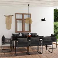 9-delige Tuinset zwart
