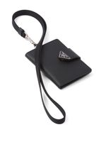 Prada porte-cartes en cuir Saffiano - Noir - thumbnail