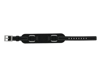 Horlogeband Fossil JR9718 Onderliggend Leder Zwart 14mm