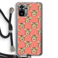 Tijger: Xiaomi Redmi Note 10S Transparant Hoesje met koord