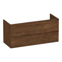 Brauer Inspire - Onderkast - 120 cm - met 2 Softclose Lades Greeploos en 2 Sifon Uitsparingen - Forest Cacao