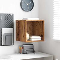 Wandkast Oud hout 37 x 37 x 37 cm Bewerkt hout