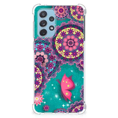 Samsung Galaxy A73 Back Cover Cirkels en Vlinders Samsung Galaxy A73 Back Cover Cirkels en Vlinders