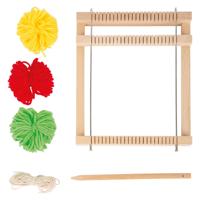 Small Foot - houten weefgetouw compact, 6dlg. Small Foot - houten weefgetouw compact, 6dlg.