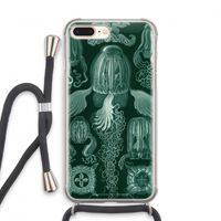 Haeckel Cubomedusae: iPhone 8 Plus Transparant Hoesje met koord