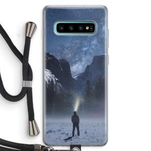 Wanderlust: Samsung Galaxy S10 Plus Transparant Hoesje met koord