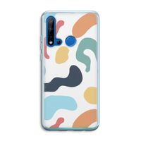 Memphis Shapes Blue: Huawei P20 Lite (2019) Transparant Hoesje Memphis Shapes Blue: Huawei P20 Lite (2019) Transparant Hoesje