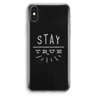Stay true: iPhone XS Max Transparant Hoesje