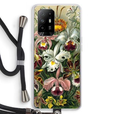 Haeckel Orchidae: Oppo A94 5G Transparant Hoesje met koord