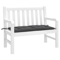 VidaXL Tuinbankkussen 100x50x7 cm stof gemêleerd antracietkleurig