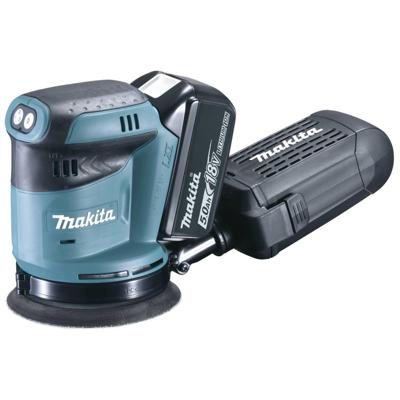 Makita DBO180RTJ DBO180RTJ Excentrische accuschuurmachine Incl. 2 accus, Incl. lader 18 V Ø 125 mm