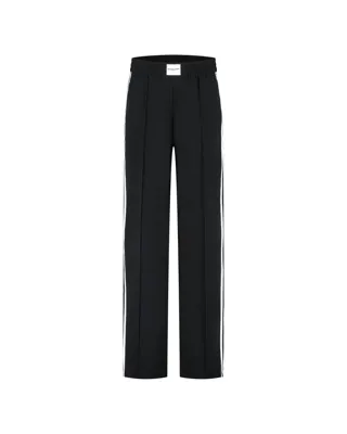 Malelions Studio Loose Fit Broek Dames Zwart/Wit - Maat XL - Kleur: WitZwart | Soccerfanshop