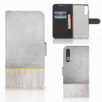 Huawei P20 Pro | Book Style Case | Wood Concrete