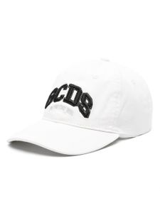 GCDS casquette en coton à logo brodé - Blanc