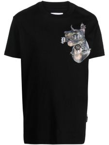 Philipp Plein t-shirt en coton à imprimé graphique - Noir