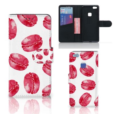 Huawei P10 Lite | Book Cover | Pink Macarons