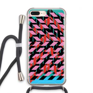 Skew Blush 2: iPhone 8 Plus Transparant Hoesje met koord