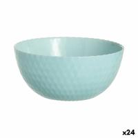 Kom Luminarc Pampille Turquesa Turkoois Glas 13 cm (24 Stuks)