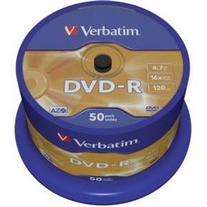 Verbatim DVD-R Matt Silver 4,7 GB 50 stuk(s)