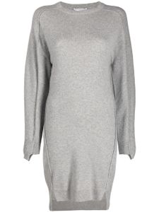 Stella McCartney robe courte à manches longues - Gris