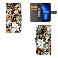 Hoesje voor iPhone 13 Pro Dark Flowers - thumbnail