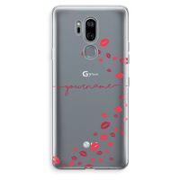 Kusjes: LG G7 Thinq Transparant Hoesje Kusjes: LG G7 Thinq Transparant Hoesje