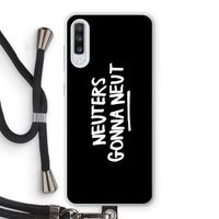 Neuters (zwart): Samsung Galaxy A70 Transparant Hoesje met koord Neuters (zwart): Samsung Galaxy A70 Transparant Hoesje met koord