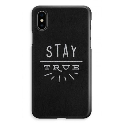 Stay true: iPhone XS Max Volledig Geprint Hoesje