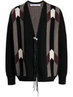 Children Of The Discordance cardigan en maille intarsia - Noir