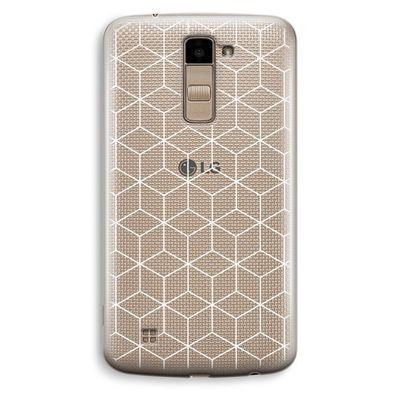 Zwart-witte kubussen: LG K10 (2016) Transparant Hoesje