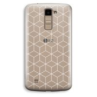 Zwart-witte kubussen: LG K10 (2016) Transparant Hoesje