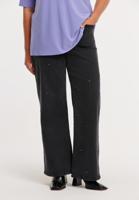 Yoek Jeans wide leg 5-pocketss | Zwart | Maat 58 Yoek Jeans wide leg 5-pocketss | Zwart | Maat 58