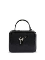 Giuseppe Zanotti pochette Filomenhe à plaque logo - Noir