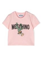 Moschino Kids t-shirt en coton à logo imprimé - Rose - thumbnail