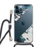 Golven: iPhone 13 Pro Max Transparant Hoesje met koord