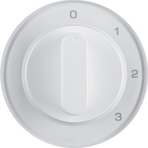 Berker centraalplaat 3 standen draaiknop R1-R3 wit 10962089