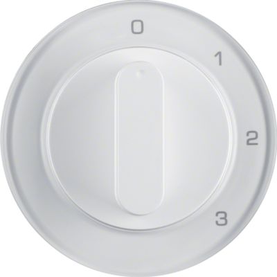 Berker centraalplaat 3 standen draaiknop R1-R3 wit 10962089