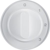 Berker centraalplaat 3 standen draaiknop R1-R3 wit 10962089