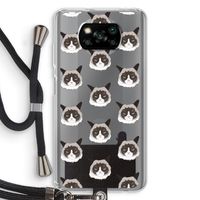 It's a Purrr Case: Xiaomi Poco X3 Pro Transparant Hoesje met koord