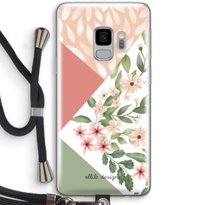 Sweet heaven geometrics: Samsung Galaxy S9 Transparant Hoesje met koord